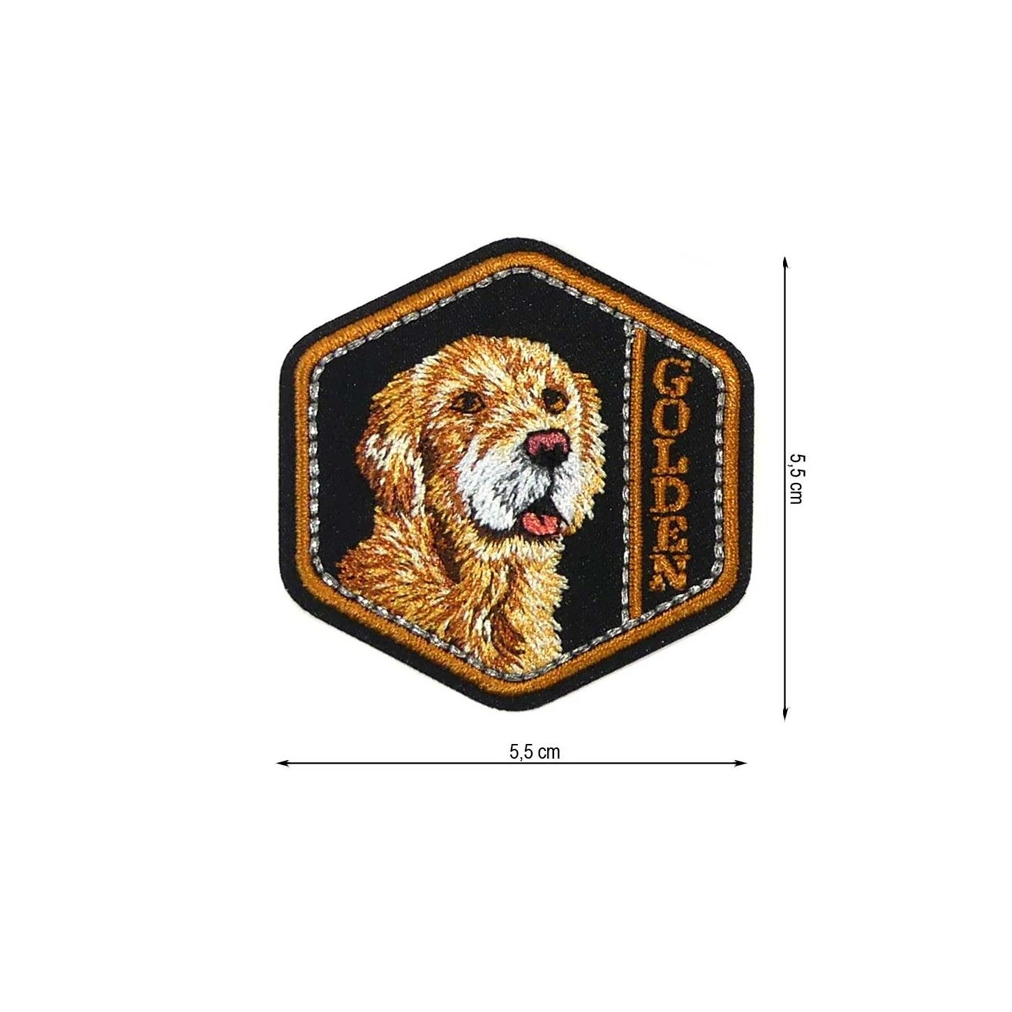 Parche Termo Bordado Golden Retriever 3 Parche Termo Bordado Golden Retriever