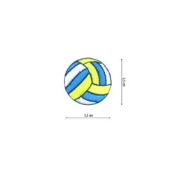 Parche Termo Bordado Pelota Voleibol 35x35mm
