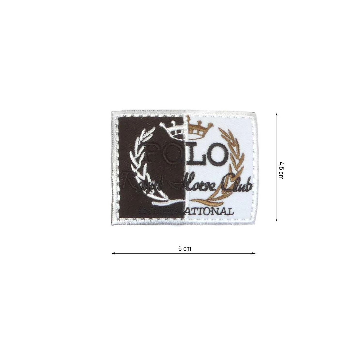 Parche Termo Bordado Polo Royal 60x45mm 3 Parche Termo Bordado Polo Royal 60x45mm