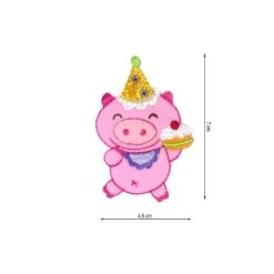 Parche Termo Cerdito De Fiesta