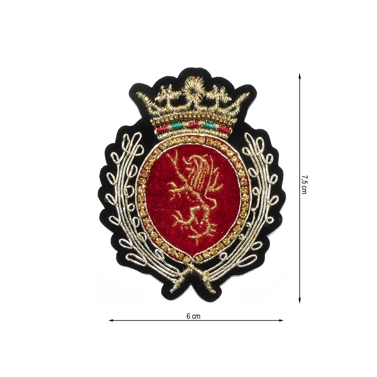 Parche Termo Escudo Bordado Con Abalorios 3 Parche Termo Escudo Bordado Con Abalorios