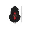 Parche Termo Escudo Negro Bordado Abeja 2 Parche Termo Escudo Negro Bordado Abeja -Merceria Botton parche termo escudo negro bordado abeja