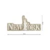 Parche Termo Gliter New York Oro 100x45mm 1 Parche Termo Gliter New York Oro 100x45mm -Merceria Botton parche termo gliter new york oro 100x45mm