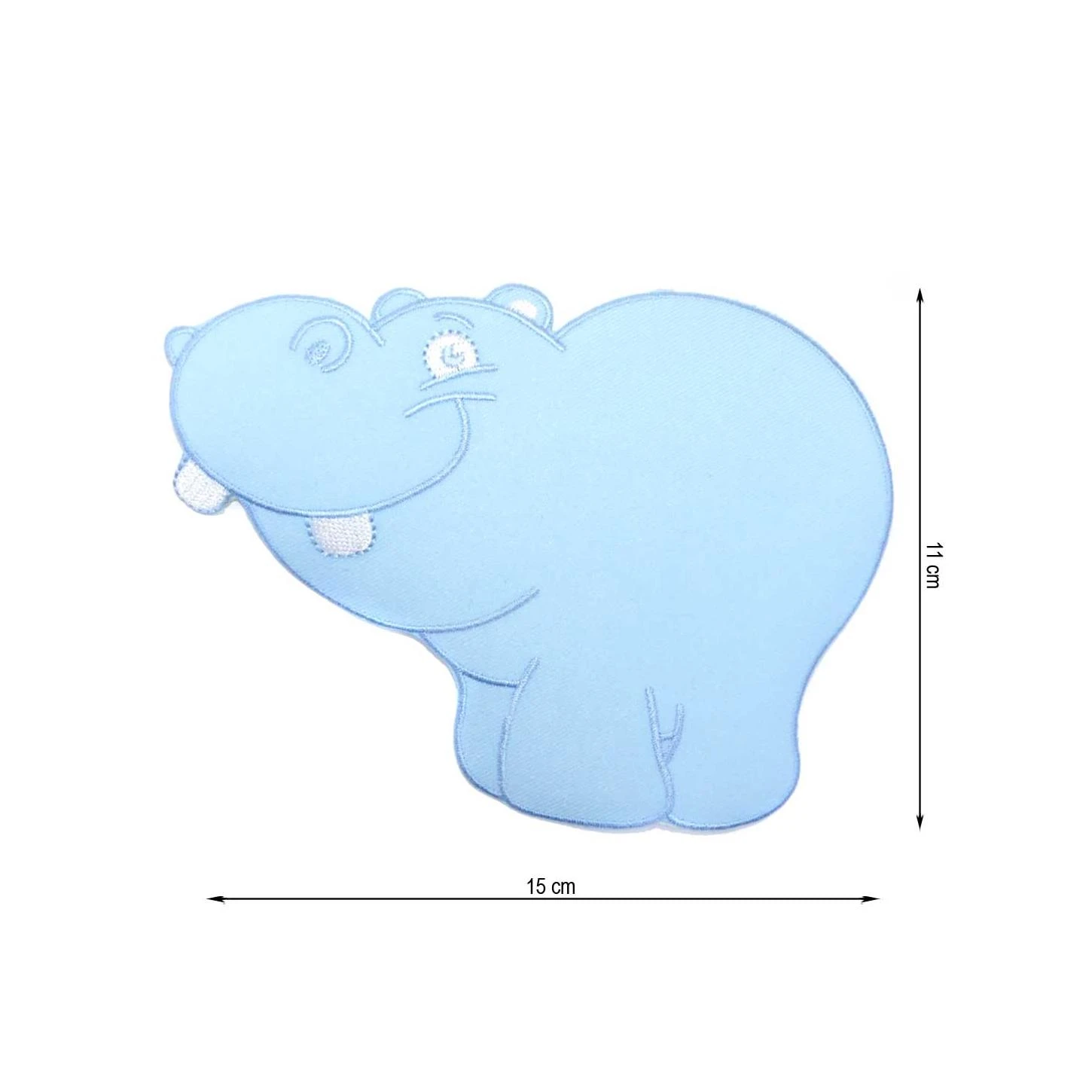 Parche Termo Hipopótamo Grande 15x11cm. Varios Colores 2 Parche Termo Hipopótamo Grande 15x11cm. Varios Colores