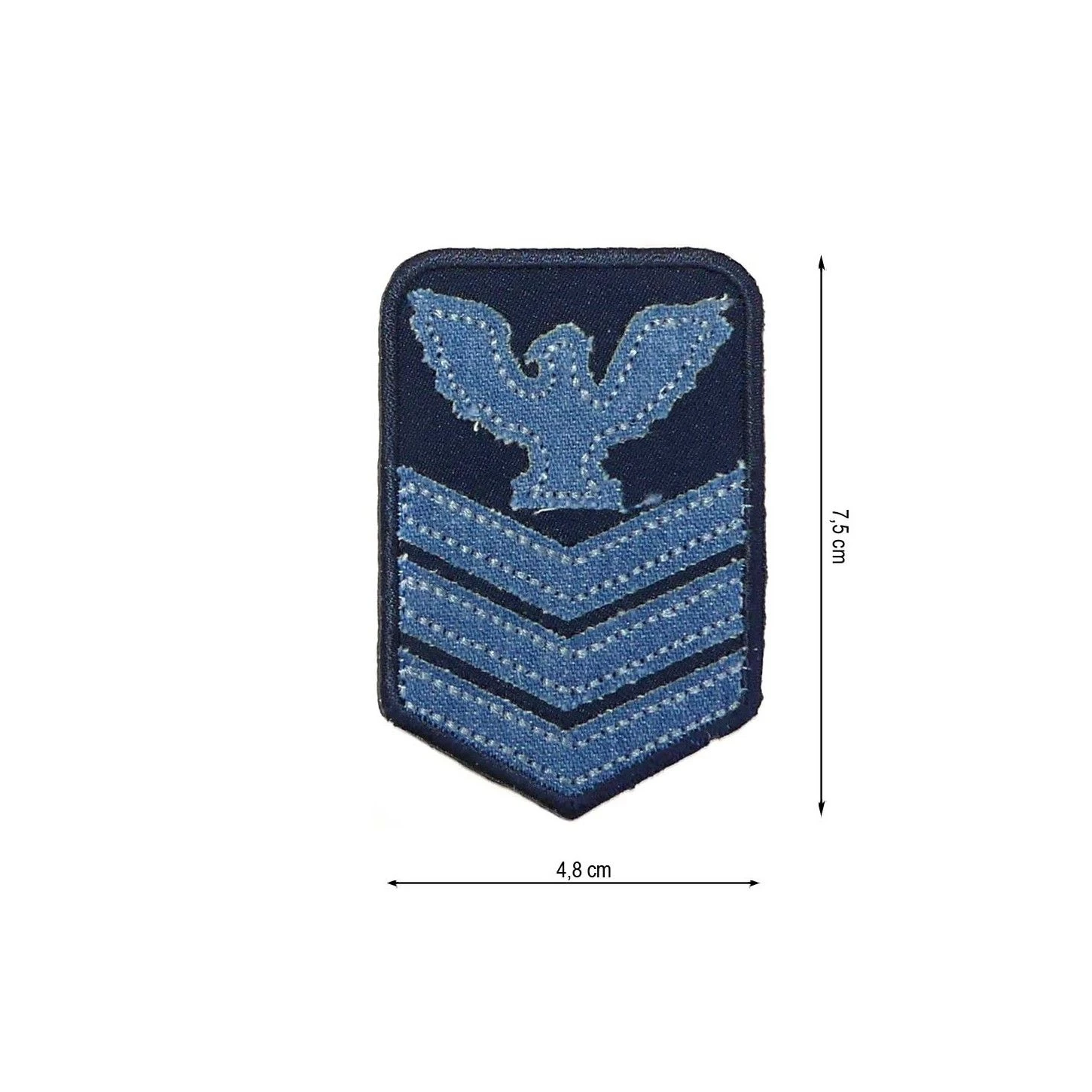Parche Termo Insignia Denim 48x75mm 3 Parche Termo Insignia Denim 48x75mm