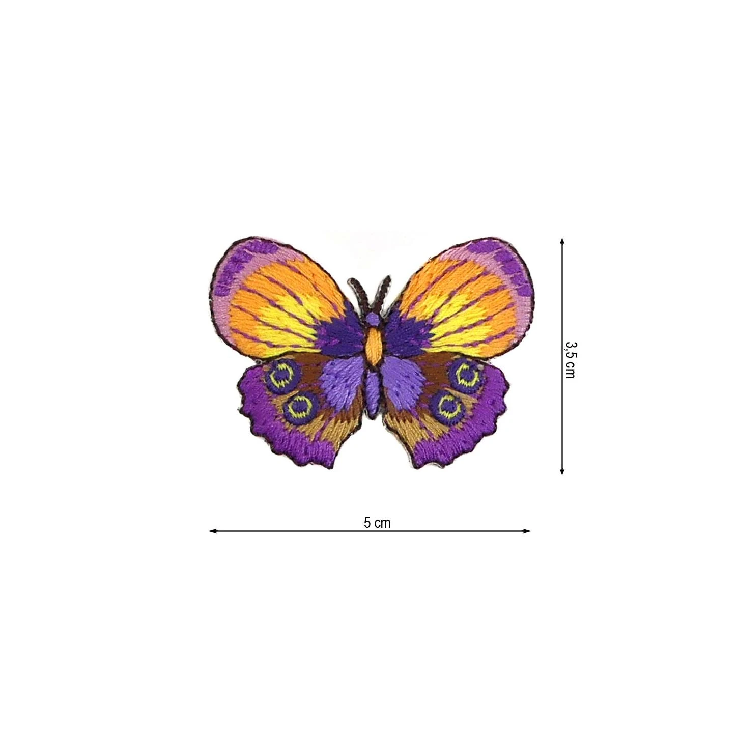 Parche Termo Mariposa Malva 5x2,5cm 3 Parche Termo Mariposa Malva 5x2,5cm