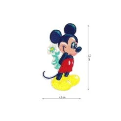 Parche Termo Mickey Con Flores