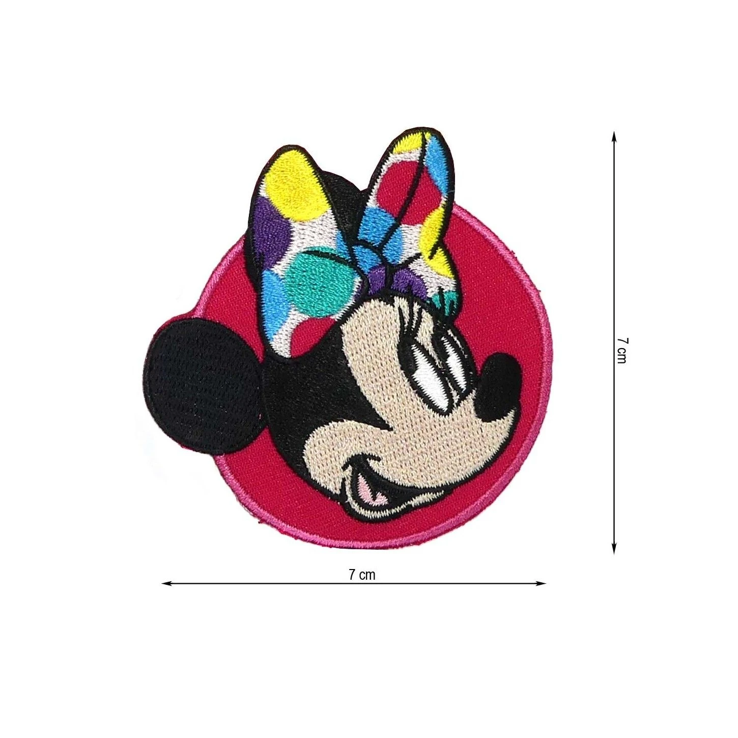 Parche Termo Minnie Con Lazo Lunares 3 Parche Termo Minnie Con Lazo Lunares