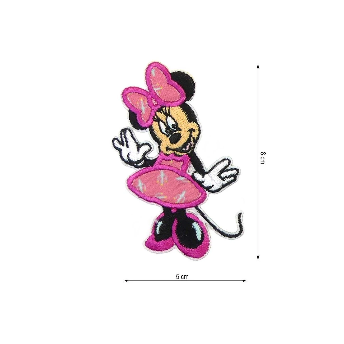Parche Termo Minnie Vestido Rosa 3 Parche Termo Minnie Vestido Rosa