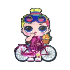 Parche Termo Muñeca LOL Bicicleta Y Lentejuelas