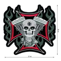 Parche Termoadhesivo 270x280mm Bordado Motero