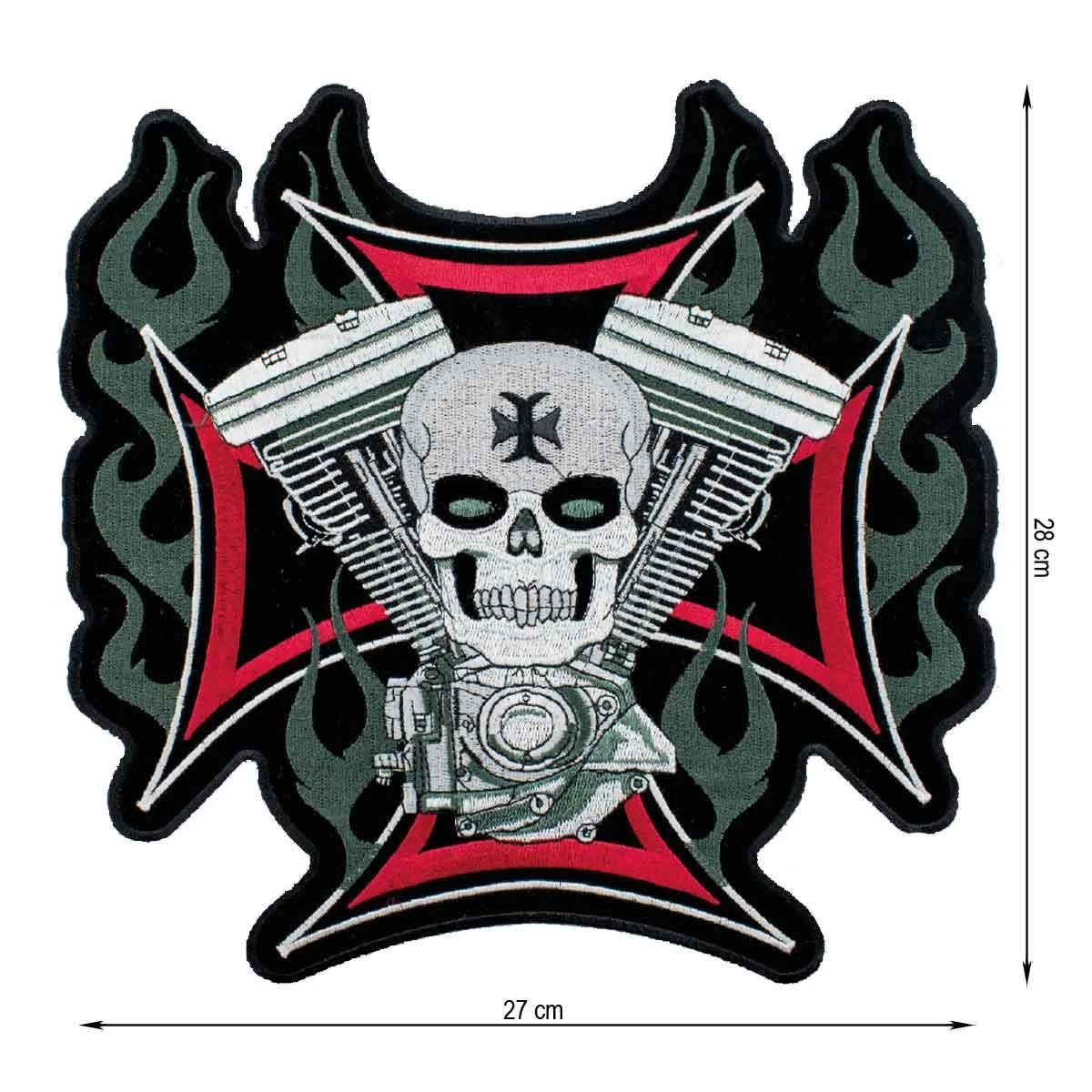 Parche Termoadhesivo 270x280mm Bordado Motero 3 Parche Termoadhesivo 270x280mm Bordado Motero