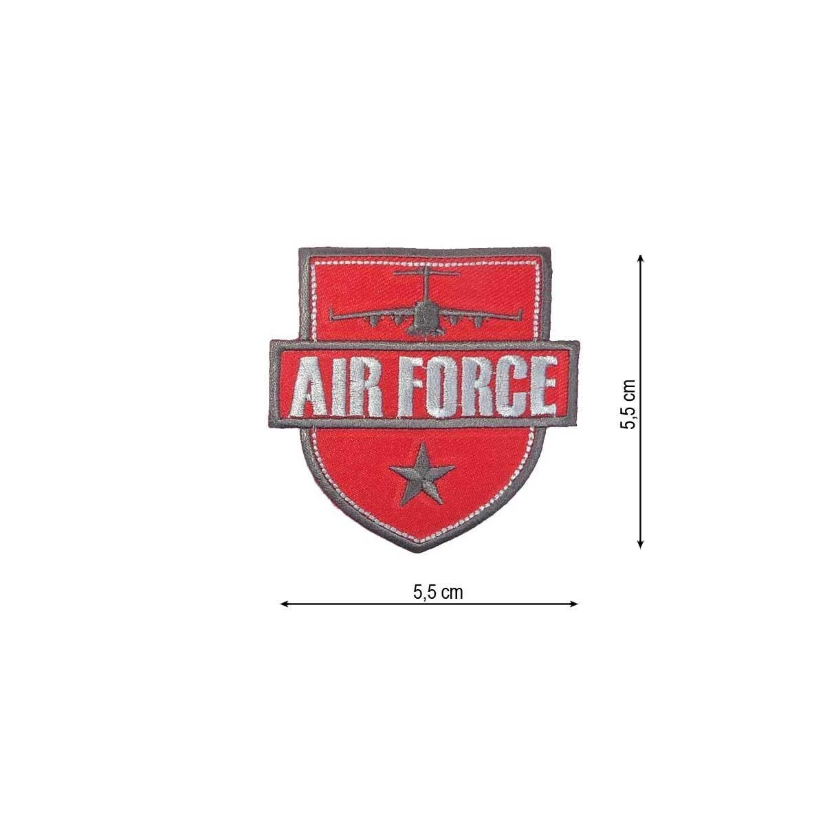 Parche Termoadhesivo 55x55mm Bordado Air Force 3 Parche Termoadhesivo 55x55mm Bordado Air Force