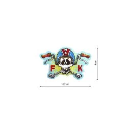 Parche Termoadhesivo 62x40mm Bordado Motorista