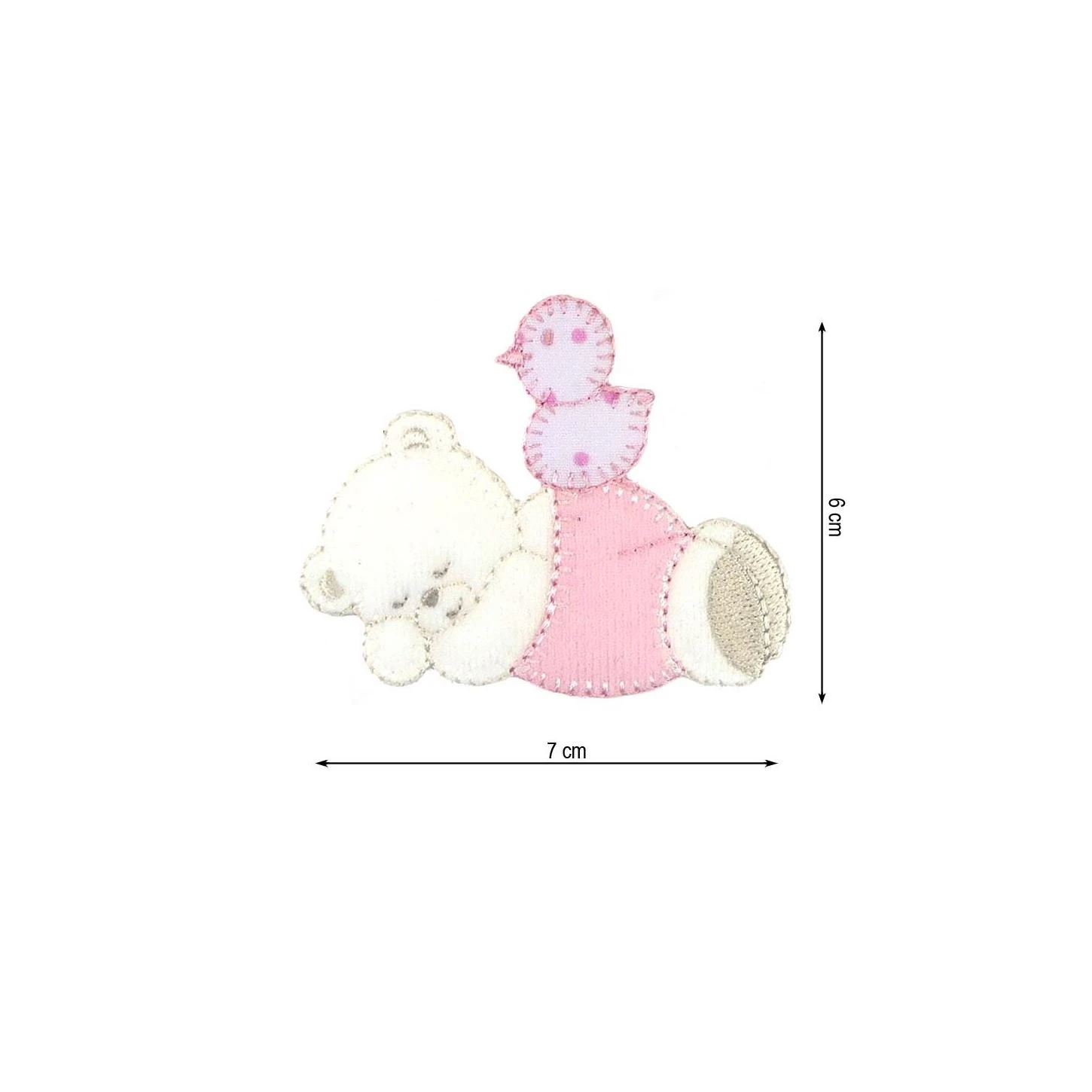 Parche Termoadhesivo 70x60mm Bordado Osito Con Pato 3 Parche Termoadhesivo 70x60mm Bordado Osito Con Pato