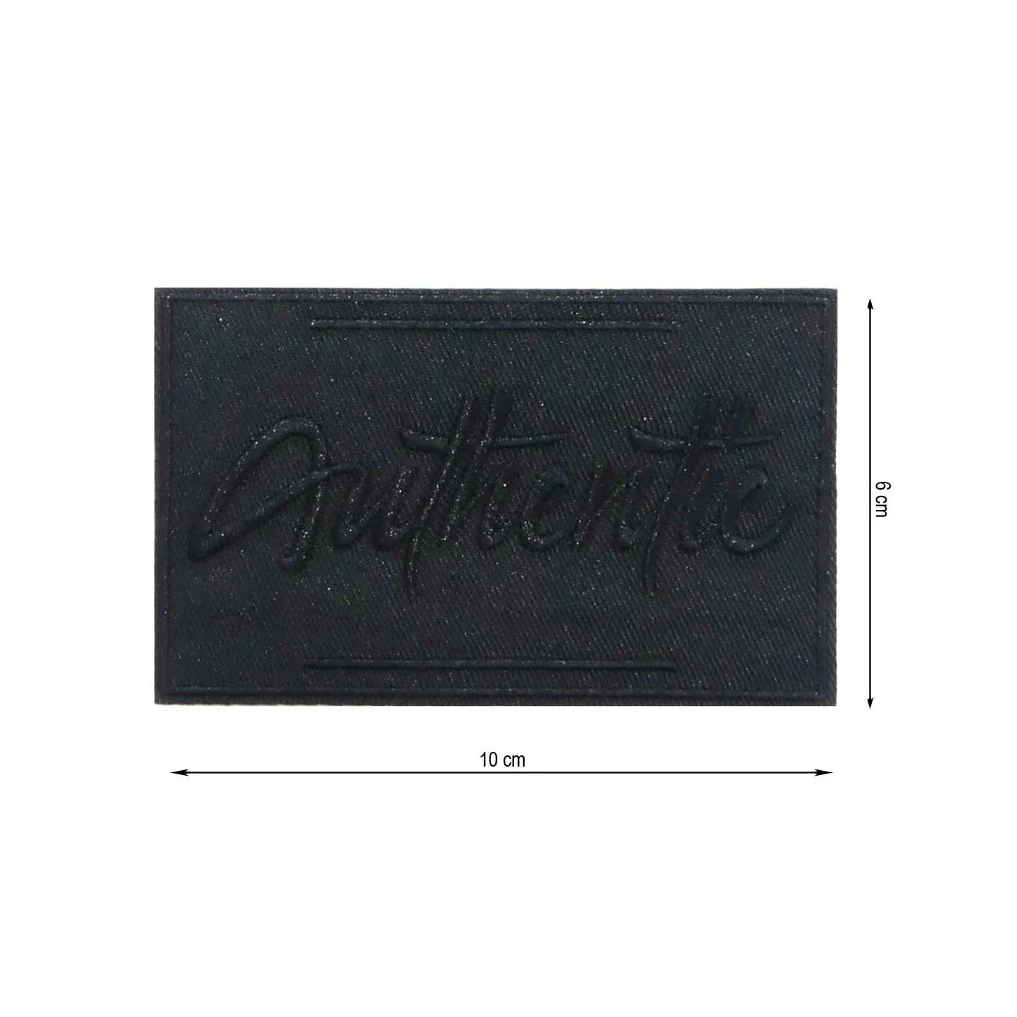 Parche Termoadhesivo Authentic 10x6cm. Negro Y Marino 3 Parche Termoadhesivo Authentic 10x6cm. Negro Y Marino