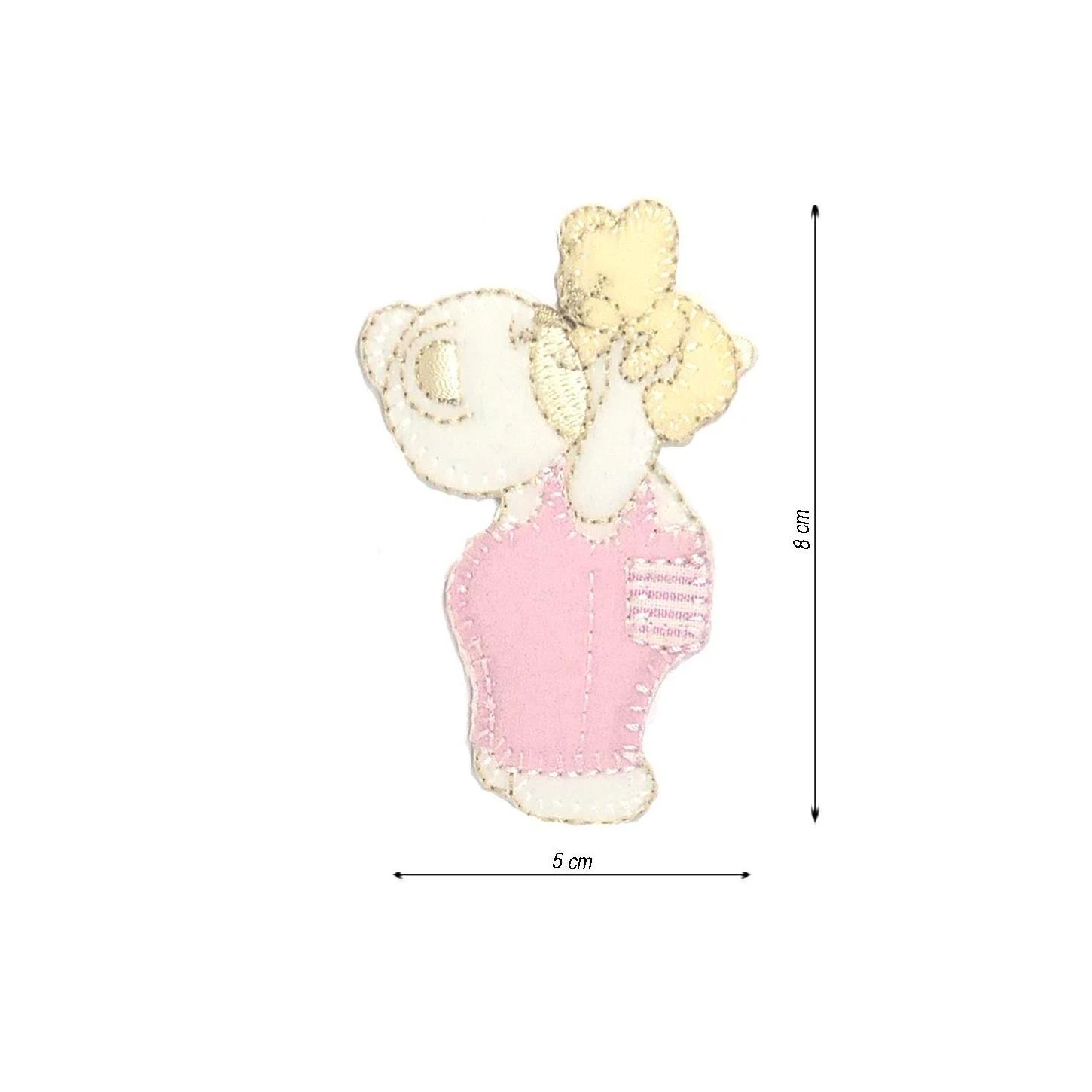 Parche Termo 50x80mm Bordado Osito Con Peluche 3 Parche Termo 50x80mm Bordado Osito Con Peluche