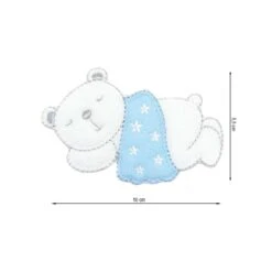 Parche Termoadhesivo Osito Con Manta Estrellas