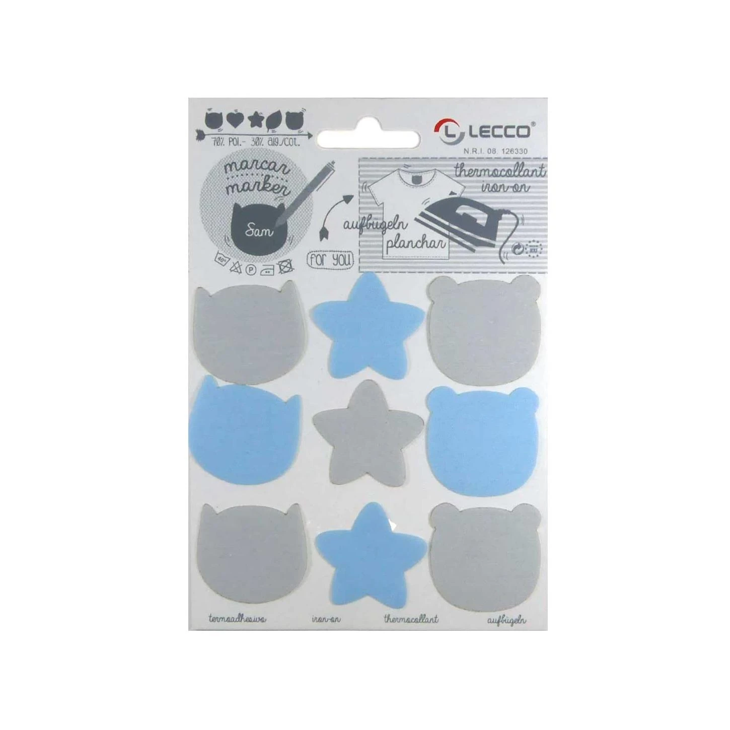 Parches Para Marcar Ropa Infantil. Animales Y Estrellas 3 Parches Para Marcar Ropa Infantil. Animales Y Estrellas