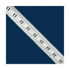 Pasacintas Bordado De Algodón En Crudo 2cm. Flor Tallo