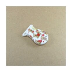 Pinza Chupetero Ovalada Ositos Corazones 20mm -Merceria Botton pinza chupetero ovalada ositos corazones 20mm 1