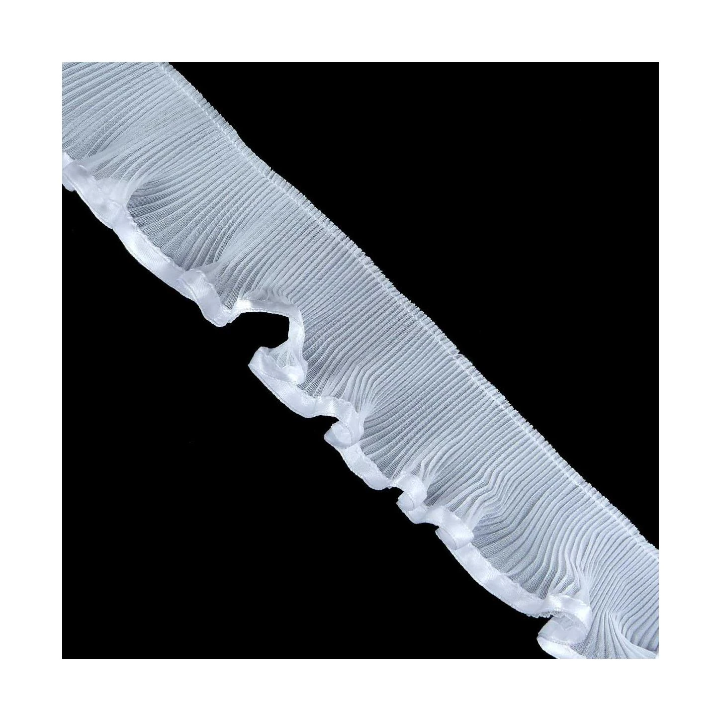 Plisado De Gasa Con Cinta Raso 4,5cm. Varios Colores 3 Plisado De Gasa Con Cinta Raso 4,5cm. Varios Colores