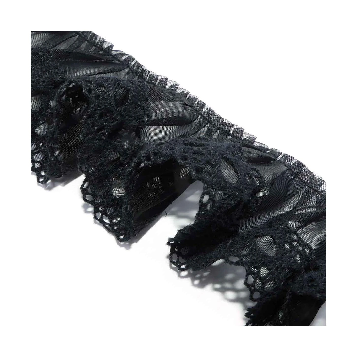 Plisado De Gasa Con Puntilla Bolillo 6cm 4 Plisado De Gasa Con Puntilla Bolillo 6cm - Imagen 2