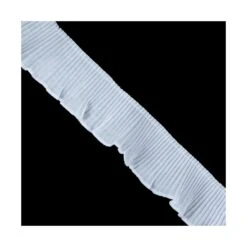 Plisado De Muselina 4,5cm. Blanco Y Crudo