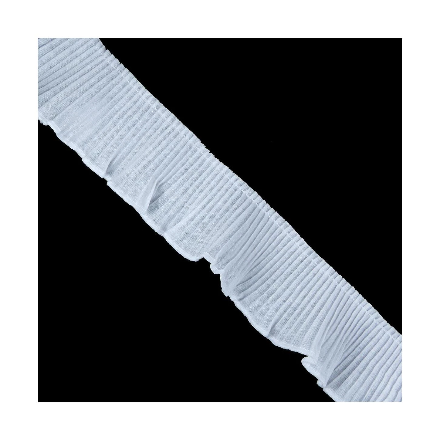 Plisado De Muselina 4,5cm. Blanco Y Crudo 3 Plisado De Muselina 4,5cm. Blanco Y Crudo