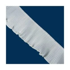 Plisado De Muselina 6cm. Blanco Y Crudo