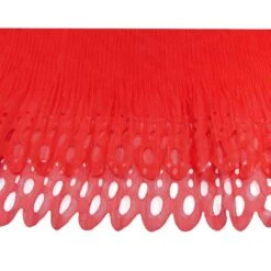Plisado Doble Perforado 17cm. Rojo 5 Plisado Doble Perforado 17cm. Rojo -Merceria Botton plisado doble perforado 17cm 1