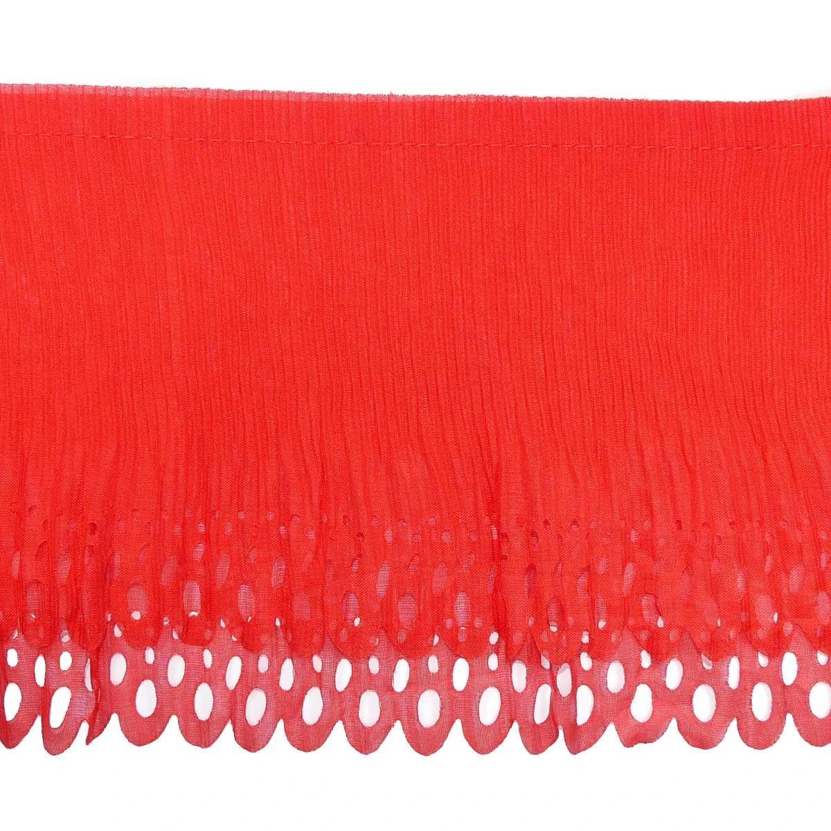 Plisado Doble Perforado 17cm. Rojo 3 Plisado Doble Perforado 17cm. Rojo