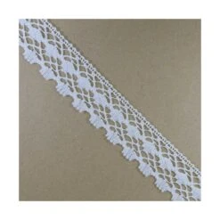 Puntilla Bolillo Crudo 3cm. Multi óvalos