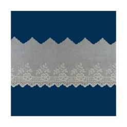 Puntilla Bordada Algodón Crudo 7cm. Conjunto 16