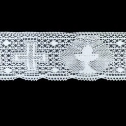 Puntilla De Bolillo Con Cáliz Y Cruz 5,5cm. Conjunto 1