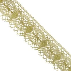 Puntilla De Bolillo Metal Dorado 5,5cm