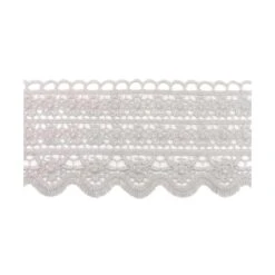 Puntilla De Guipur 7cm Floral. Varios Colores