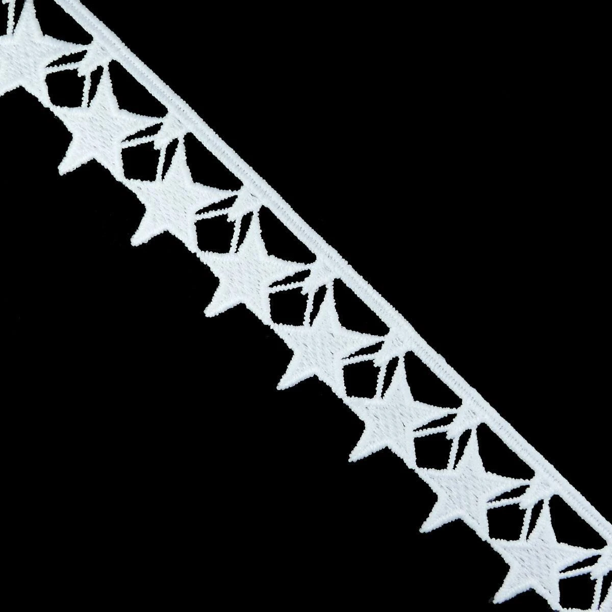 Puntilla De Guipur De Estrellas 3,5cm 3 Puntilla De Guipur De Estrellas 3,5cm