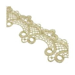 Puntilla De Guipur Cachemir 5cm. Varios Colores -Merceria Botton puntilla de guipur dorada 45mm cachemir 1