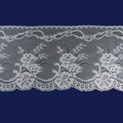 Puntilla De Nylón Conjunto Flores 11cm. Varios Colores