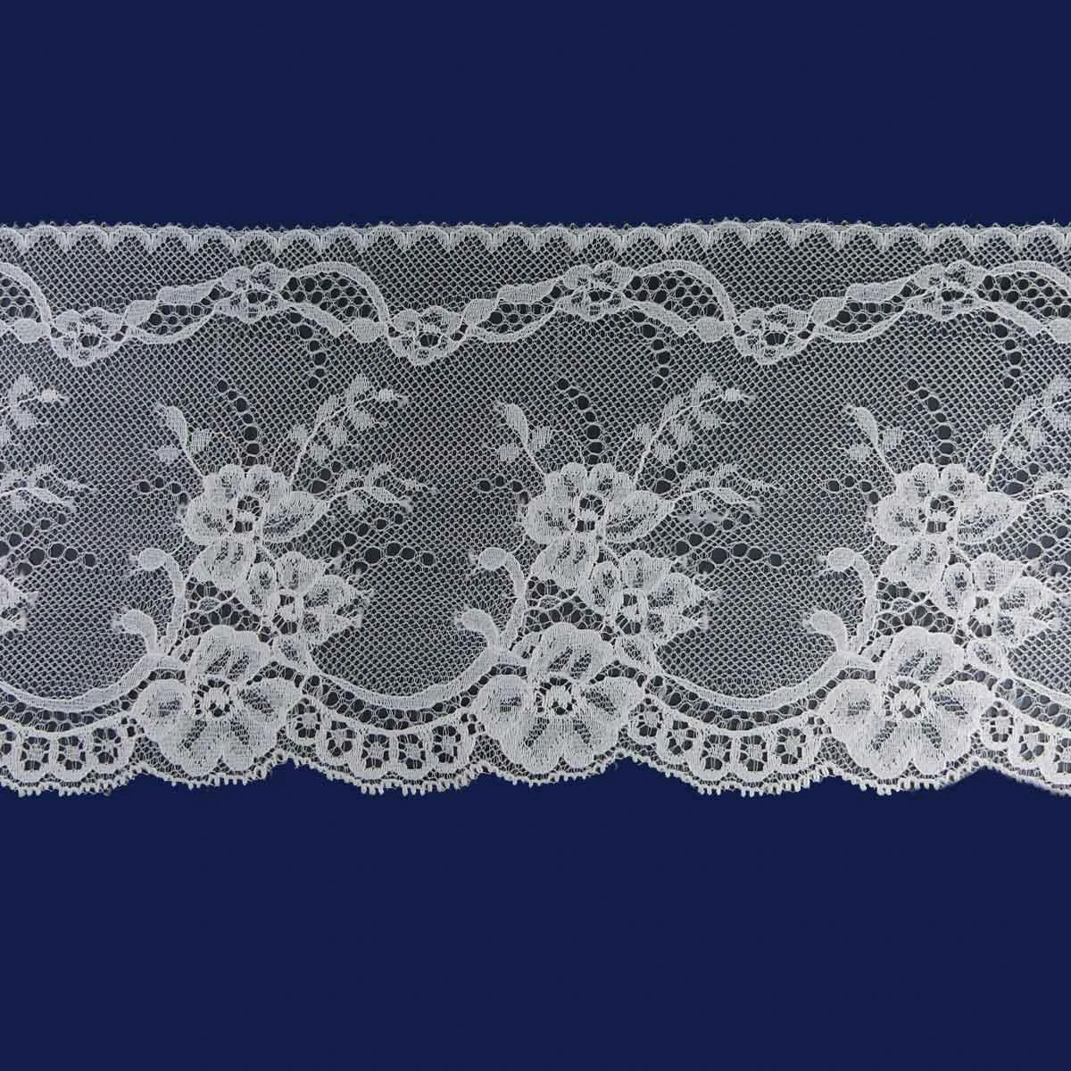 Puntilla De Nylón Conjunto Flores 11cm. Varios Colores 3 Puntilla De Nylón Conjunto Flores 11cm. Varios Colores