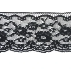 Puntilla De Nylón Conjunto Flores 9cm. Varios Colores