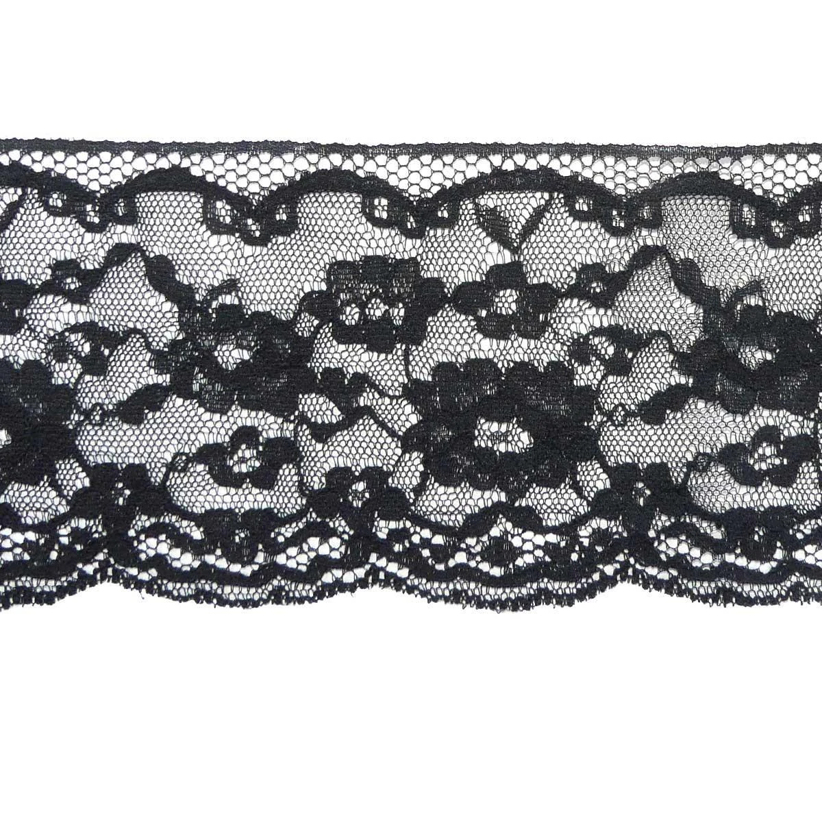 Puntilla De Nylón Conjunto Flores 9cm. Varios Colores 3 Puntilla De Nylón Conjunto Flores 9cm. Varios Colores