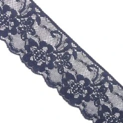 Puntilla De Nylón Elástica 7cm. Varios Colores