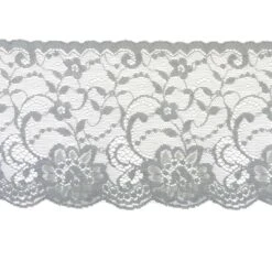 Puntilla De Nylón Floral 11cm. Varios Colores