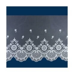 Puntilla De Tul Bordado Composición Floral 18cm. Varios Colores