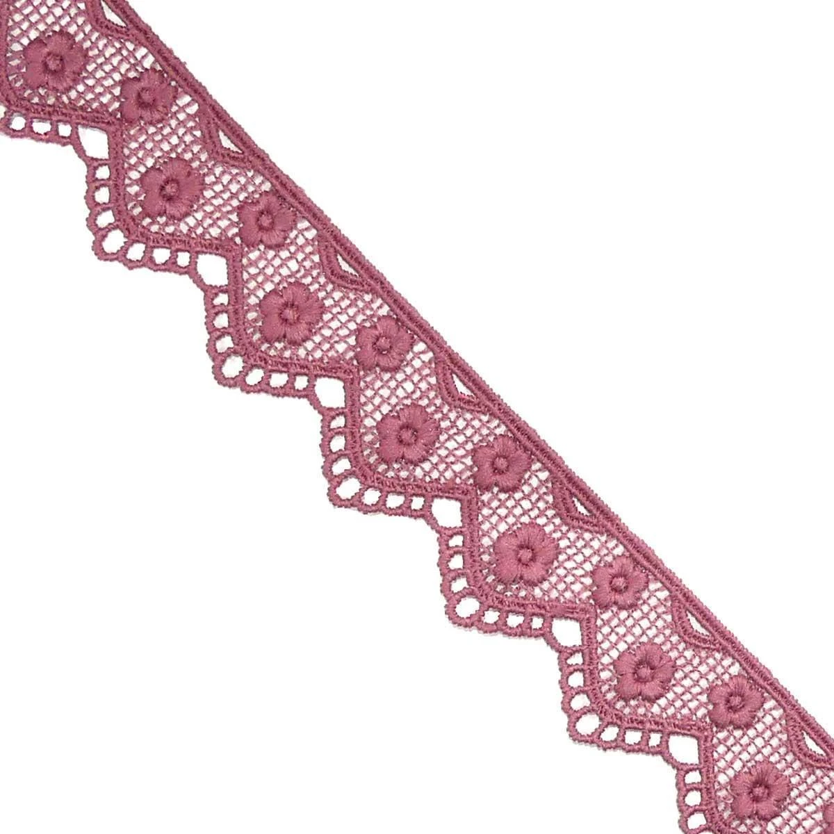 Puntilla De Guipur 3cm Picos Y Flores. Varios Colores 3 Puntilla De Guipur 3cm Picos Y Flores. Varios Colores