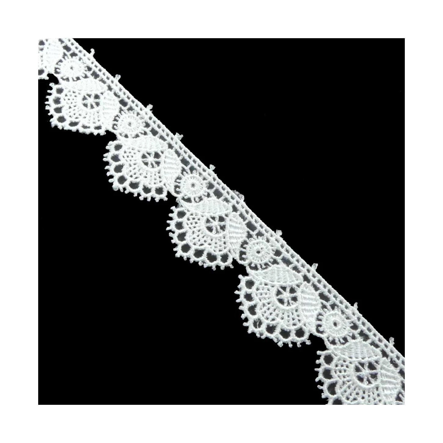 Puntilla Guipur Blanco 25mm. Flor Abierta 4 Puntilla Guipur Blanco 25mm. Flor Abierta - Imagen 2