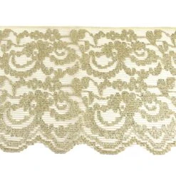 Puntilla Nylón De Lamé Dorada 9cm