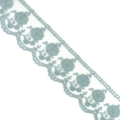 Puntilla Tul Bordado 5cm. Flores